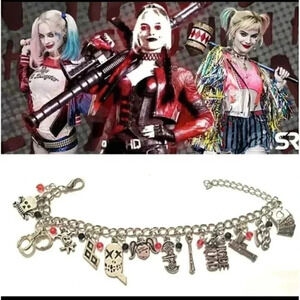 Harley Quinn Dc Comic Charm Bracelet